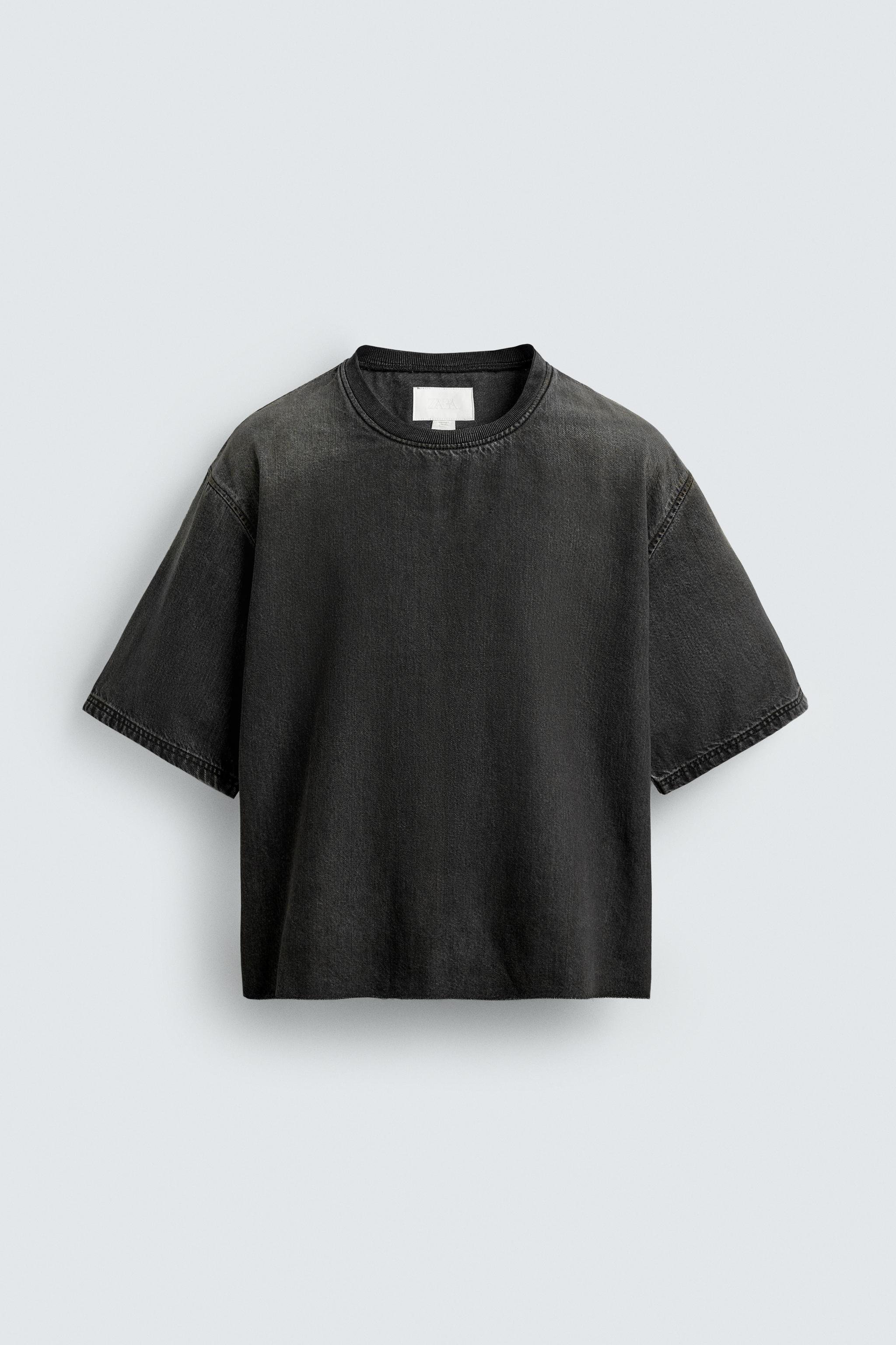 WASHED DENIM T-SHIRT